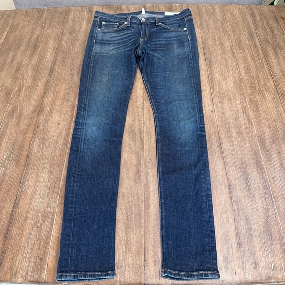 Rag & Bone Skinny Jean Women’s 29 Blue Mid Rise Long - Picture 9 of 12